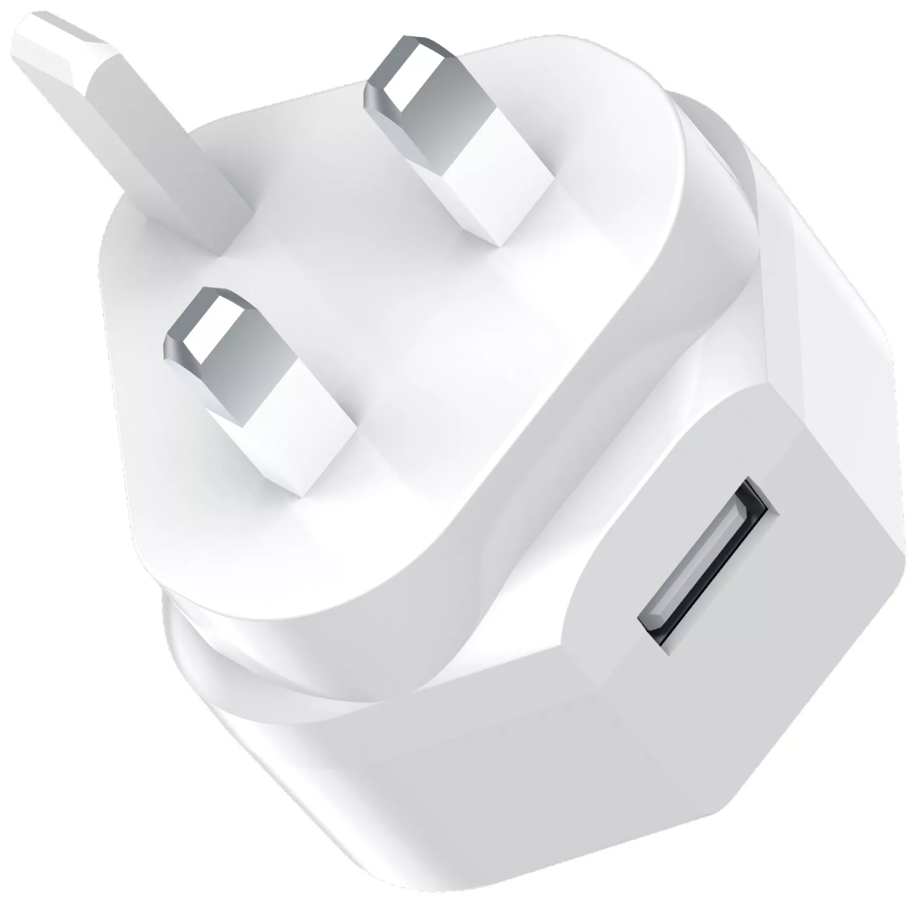 Mixx Single port USB A 12W UK Wall Plug Charger White