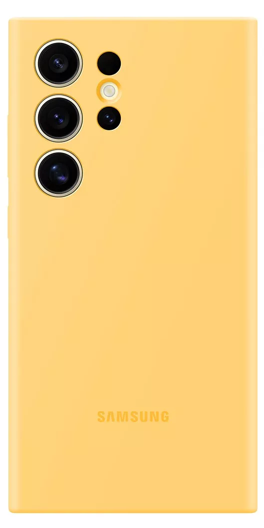 Samsung S24 Ultra Silicone Case Yellow