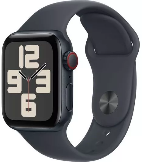 Apple Watch SE GPS 40mm Midnight Aluminium Case with Midnight Sport Band - S/M